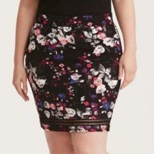 Torrid BodyCon Skirt With Cut Outs
